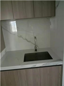 Calacatta White Sintered Stone Kitchen Tops
