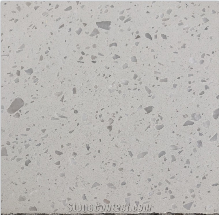 Cloudy White Terrazzo Pearl White Terrazzo Gloricious White1