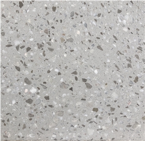 Dark Grey Terrazzo Luxury With Colorful Stone