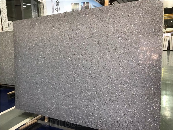 Grey Terrazzo Slab Grigio Scuro Terrazzo Recycled Stone