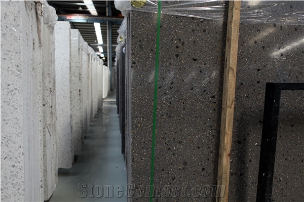 Grey Terrazzo Wholesale Flooring Multicolor Nero Terrazzo