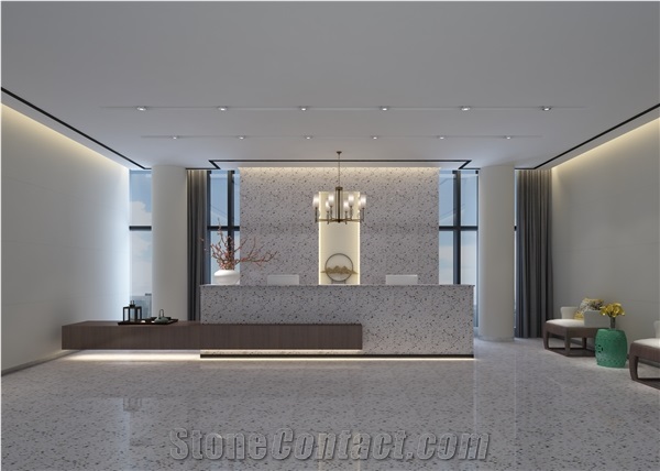 Multicolor Terrazzo Grigio Venato Terrazzo Flooring Cement