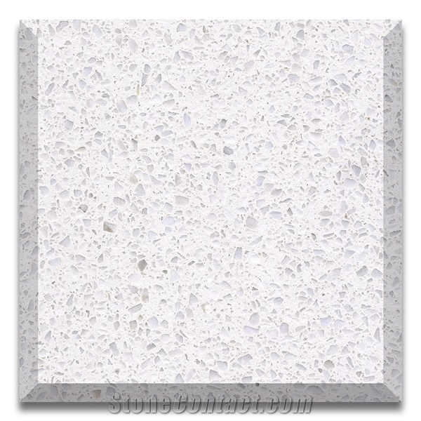 Snow White Terrazzo Slab Engineered Stone Thassos Terrazzo