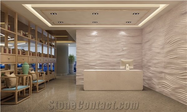 Snow White Terrazzo Slab Engineered Stone Thassos Terrazzo