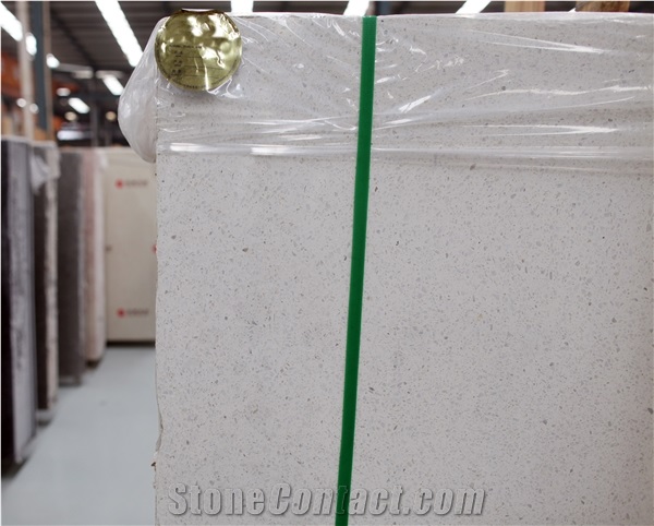 Snow White Terrazzo Slab Engineered Stone Thassos Terrazzo