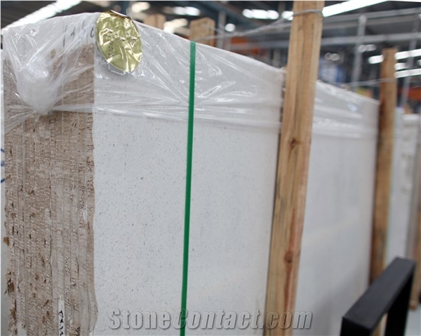 Snow White Terrazzo Slab Engineered Stone Thassos Terrazzo