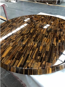 Tiger Eyes Transparent Semiprecious Stone Light Transmitting