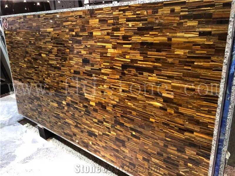 Tiger Eyes Transparent Semiprecious Stone Light Transmitting
