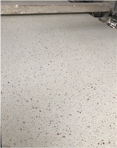White Terrazzo Black Galaxy Terrazzo With Pink& White Stone
