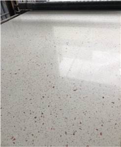White Terrazzo Black Galaxy Terrazzo With Pink& White Stone