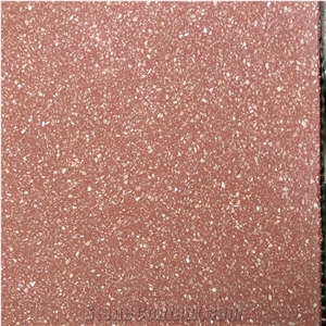 Wholesale Diamond Red Rosa Terrazzo Slab  Artificial Stone