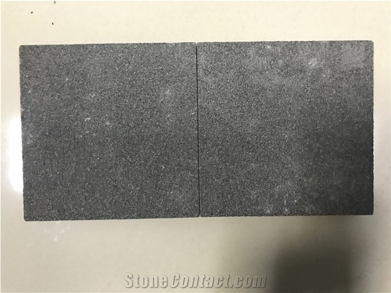 Flamed Black Basalt Black Stone Flamed