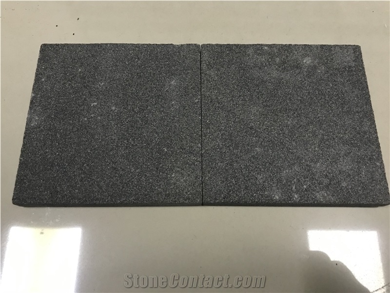 Flamed Black Basalt Black Stone Flamed