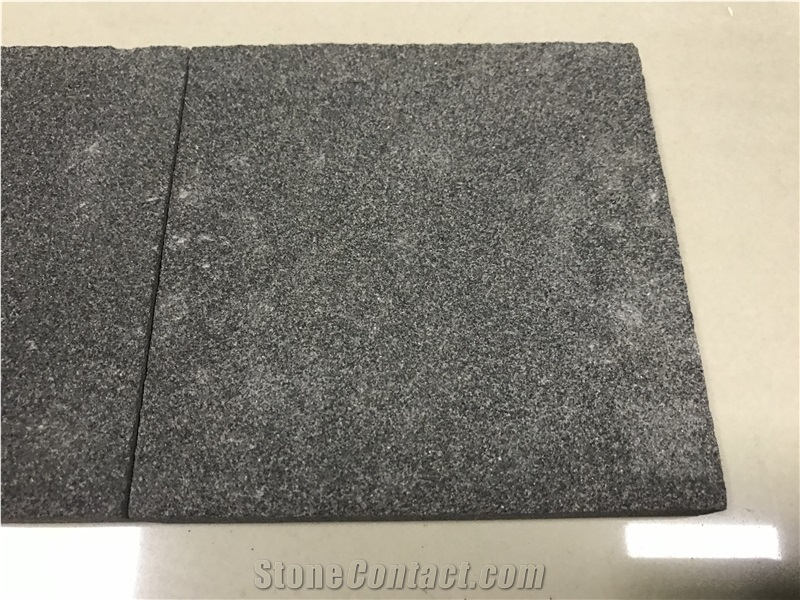 Flamed Black Basalt Black Stone Flamed