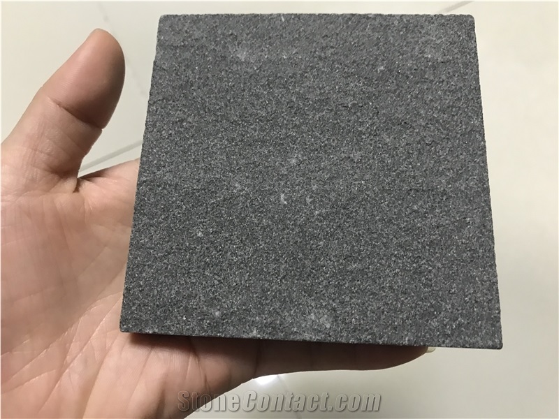 Flamed Black Basalt Black Stone Flamed