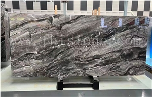 Italy Venice Brown Slab Book Match Italy Brown Marble Slab