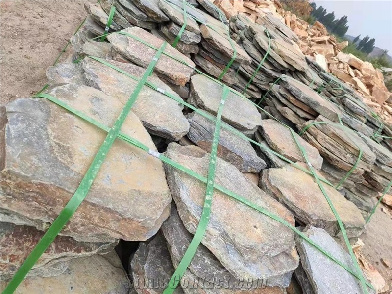 Outdoor Paver White Quartzite Stepping Stone, Garden Stepping Pavement,
