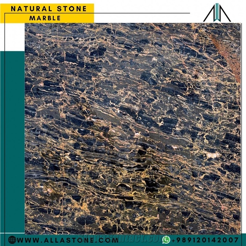 Persian Portoro Marble Slabs, Tiles