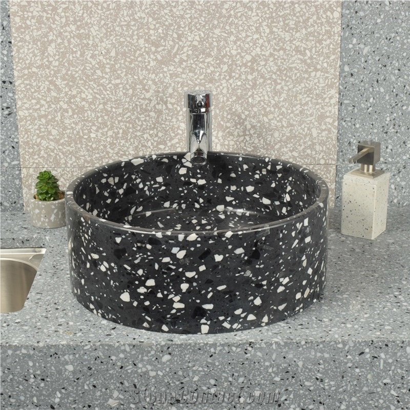 Artificial Marble Bathroom Round Basin