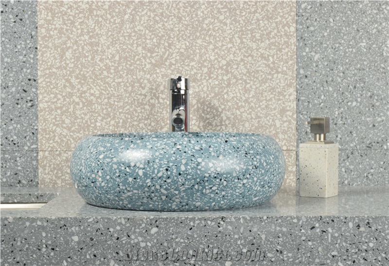 Artificial Stone Terrazzo Bathroom Sink