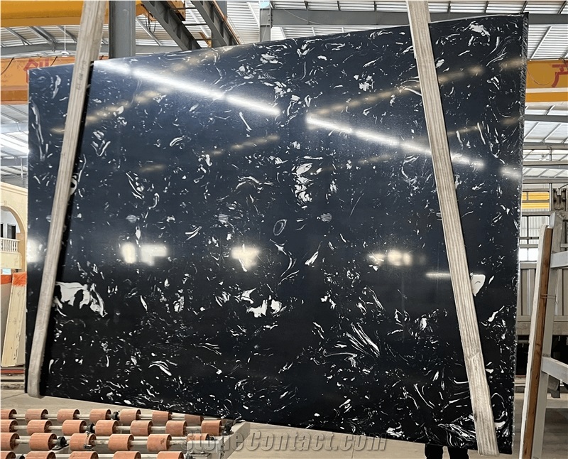 Black Silver Dragon Marble Polished Slabs  Tiles