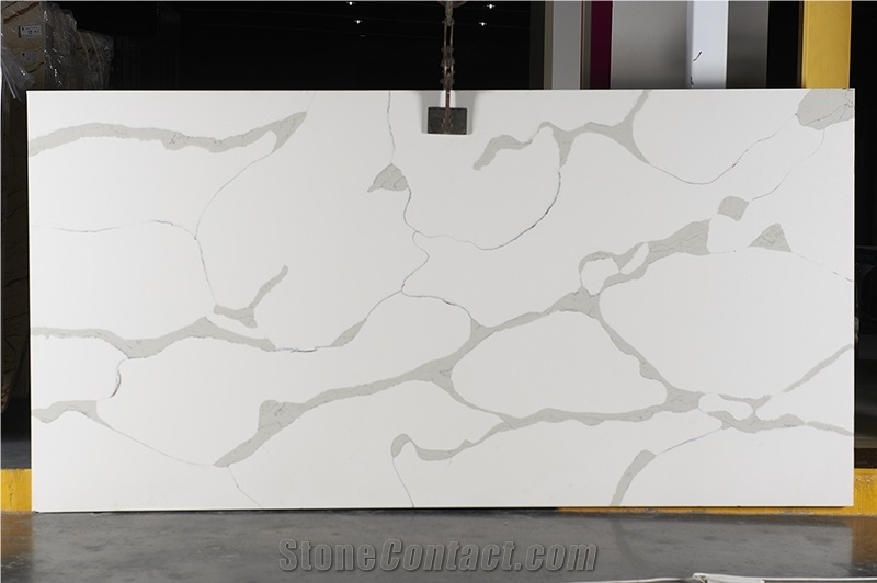 Calacatta White Solid Surface Quartz Stone