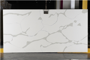 Calacatta White Solid Surface Quartz Stone