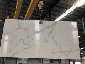 Calacatta White Solid Surface Quartz Stone