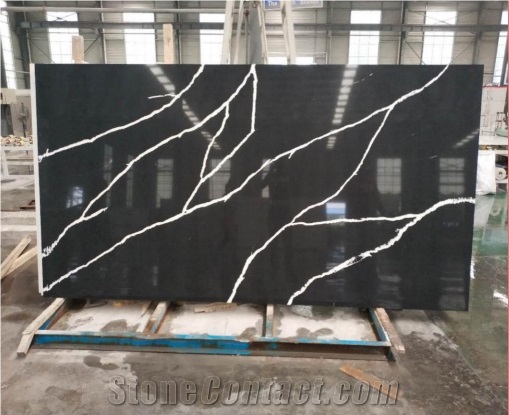 Calacatta White Solid Surface Quartz Stone