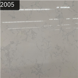 Carrara White Quartz Slabs