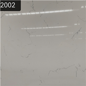 Carrara White Quartz Slabs
