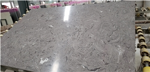 Dora Clouds Grey Artificial Marble Slab Wall Floor Good Price