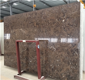 Golden Mocha Artificial Marble High Polished Wall Floor Tile