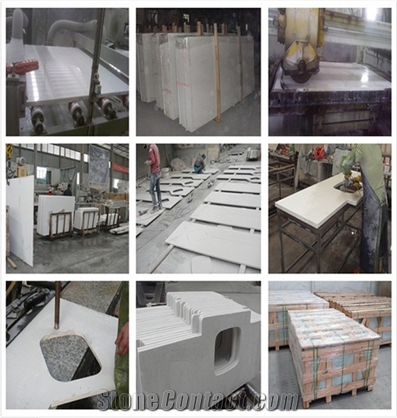 Hot Calacata Quartz Stone Artificial Marble Quartz Kitchen