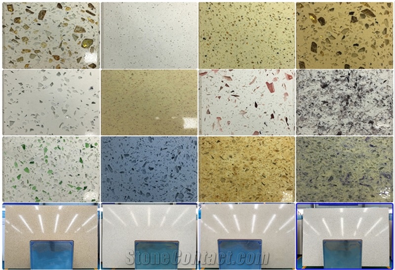 Man Made Stone Artificial Quartz Slabs