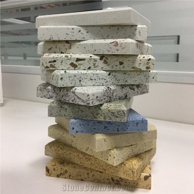 Red Quartz Artificial Quartz Stone Solid Surface