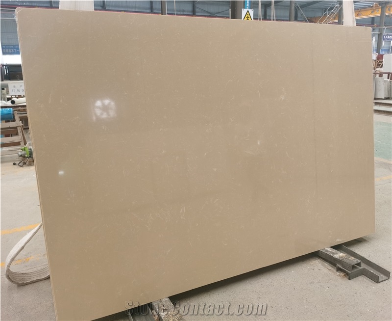 Royal Crystal Beige Artificial Marble Tile Slabs Sally Anna