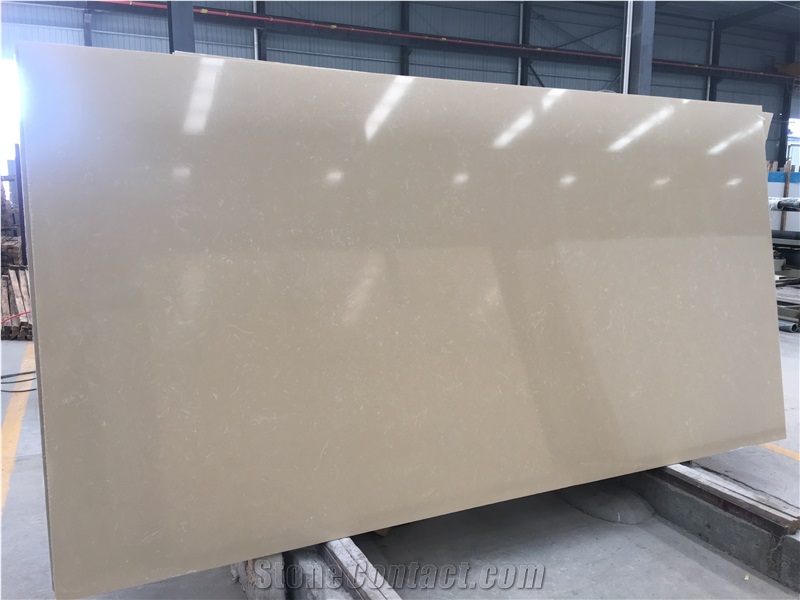 Royal Crystal Beige Artificial Marble Tile Slabs Sally Anna