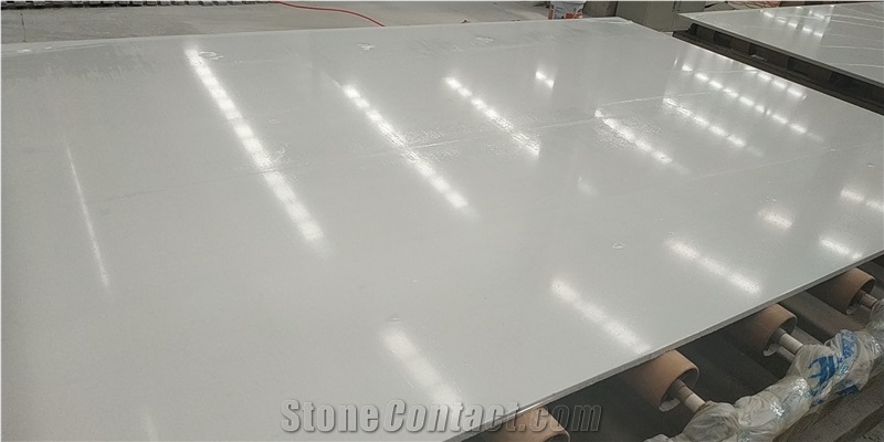 Snow White Pure White Artificial Marble Low Factory Price
