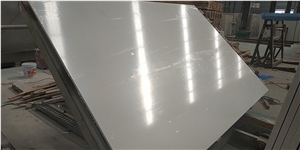 Snow White Pure White Artificial Marble Low Factory Price