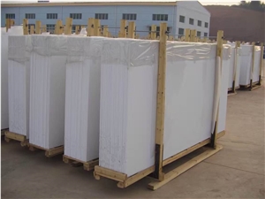 Snow White Pure White Artificial Marble Low Factory Price