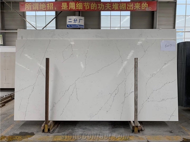 Super White Quartz Slabs Solid Surface