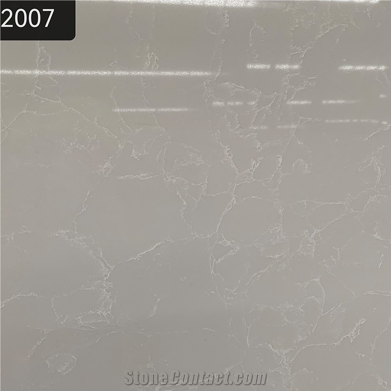 White And Grey Quartz Stone Slabs