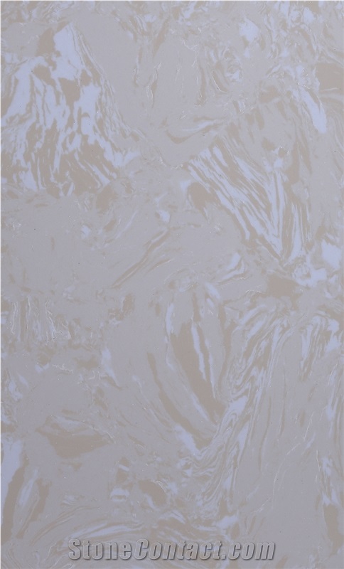 Yellow Rose Artificial Marble White Veins Good Price