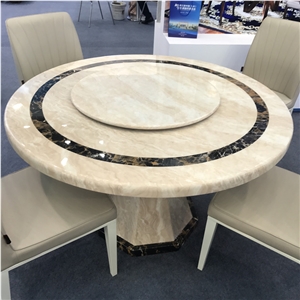 Guangxi White Marble Round Table Top