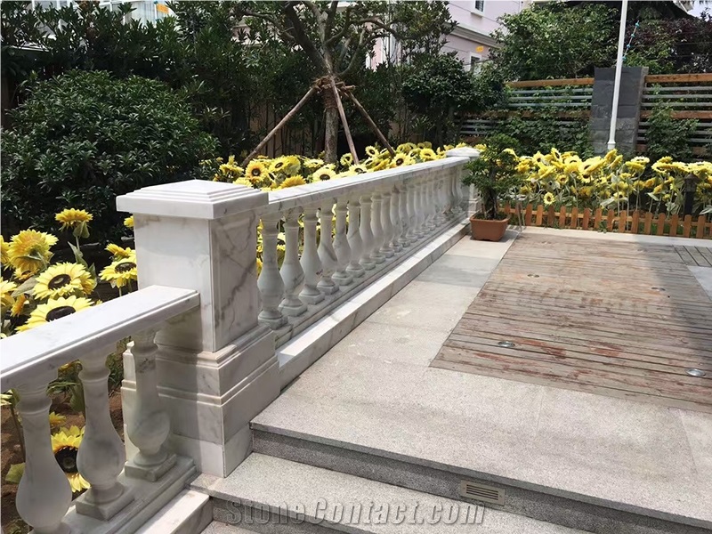 White Marble Roman Column