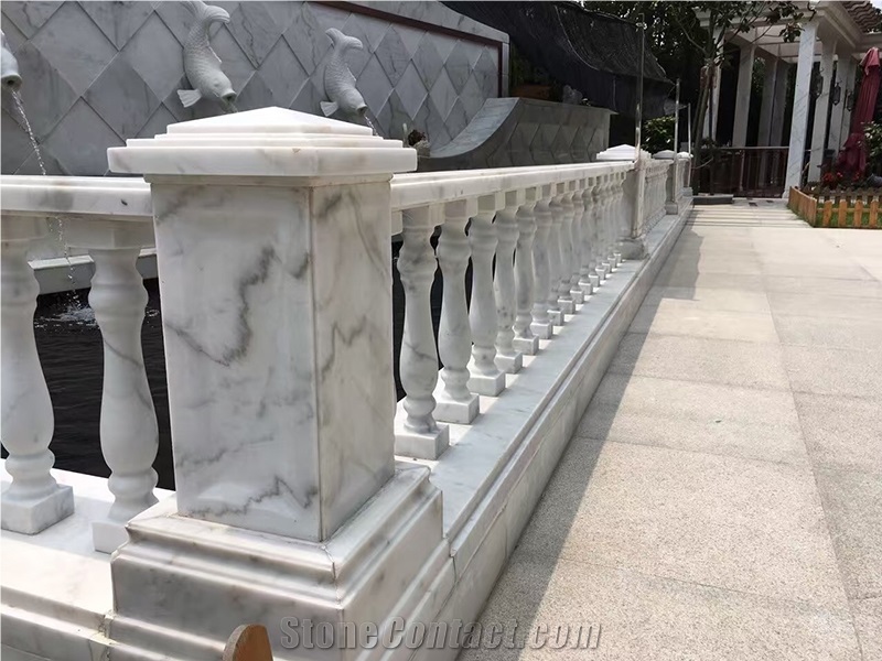 White Marble Roman Column