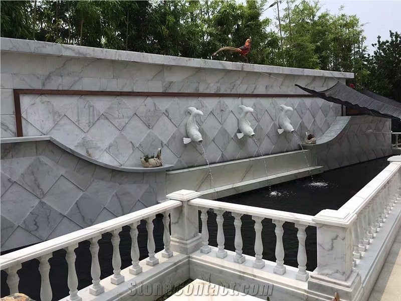 White Marble Roman Column