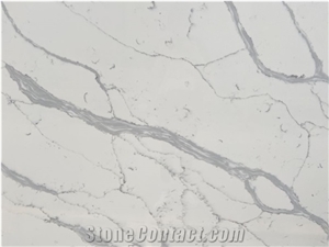 Calacatta Design Artificial Engineered Quartz Stone Slabs