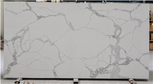 Calacatta Look Artificial Engineered Quartz Slabs